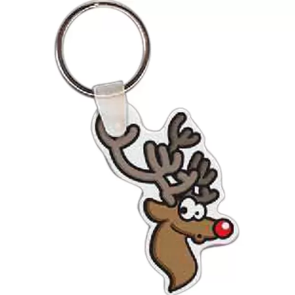 Rudolph shaped key tag,