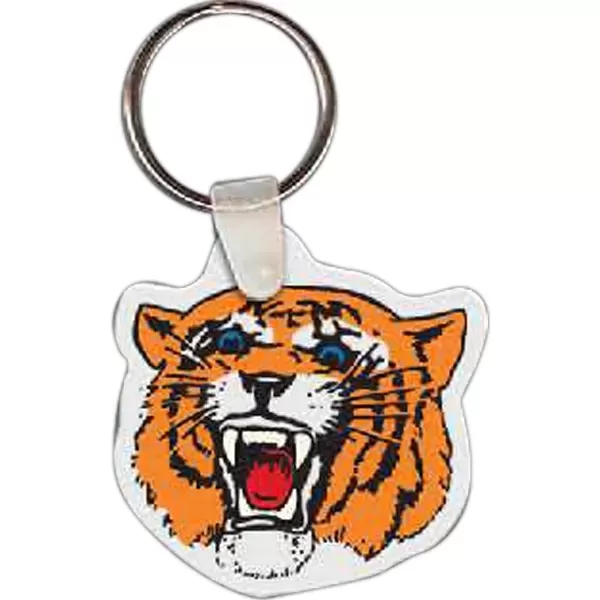 Tiger shaped key tag,