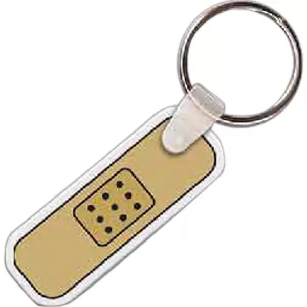 Bandage shaped key tag