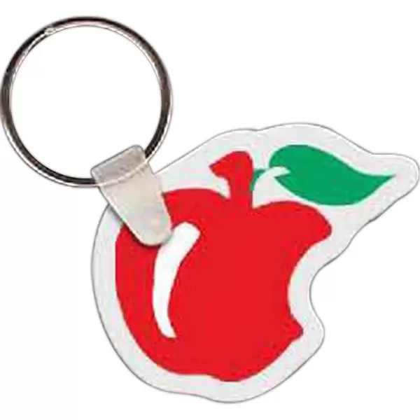 Apple with bite-shaped key