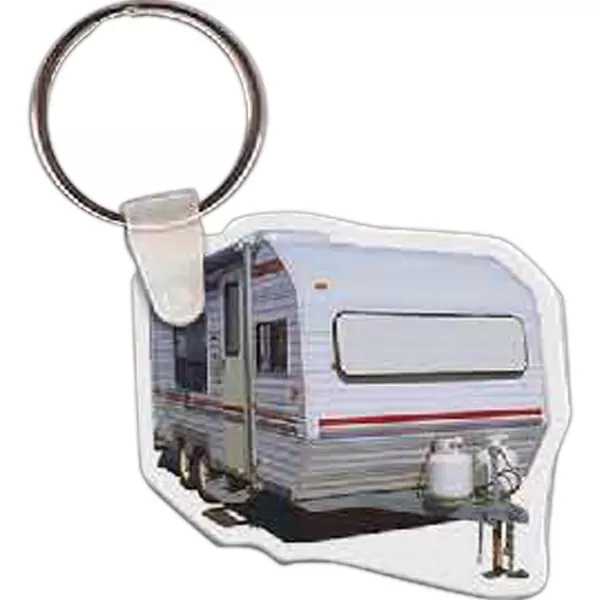 Camper shaped key tag