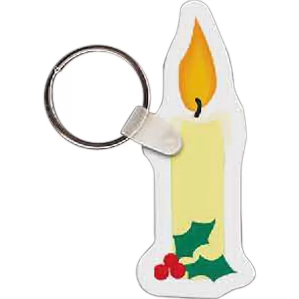 Candle shaped key tag