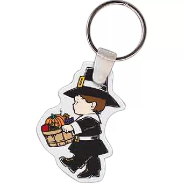 Pilgrim shaped key tag,