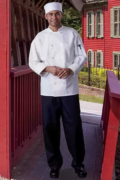 White chef coat made