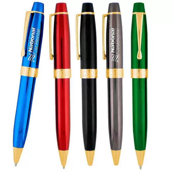 Metal ballpoint pen with