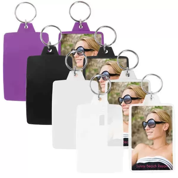 Snap-in key tag with