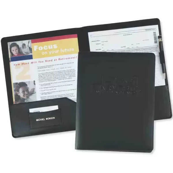 Prestige leather document presentation