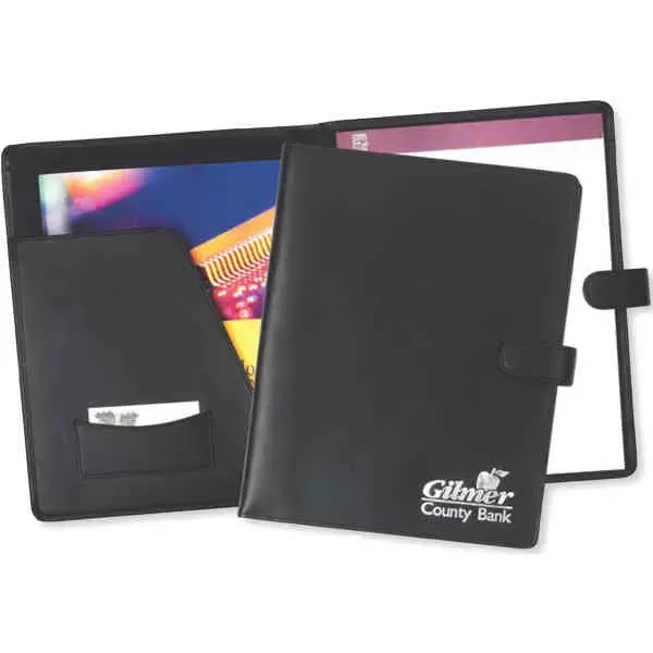 Bonded leather portfolio with