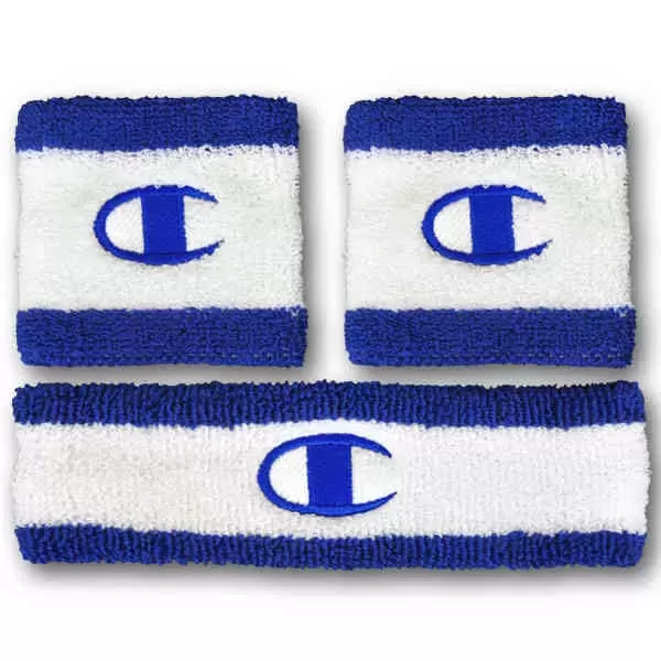 Striped Retro Sweatband Set