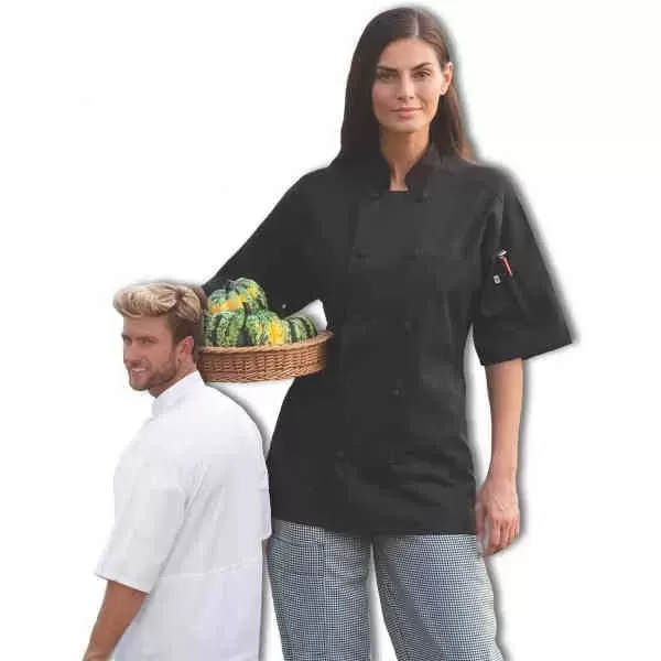 Short-sleeve moisture control chef