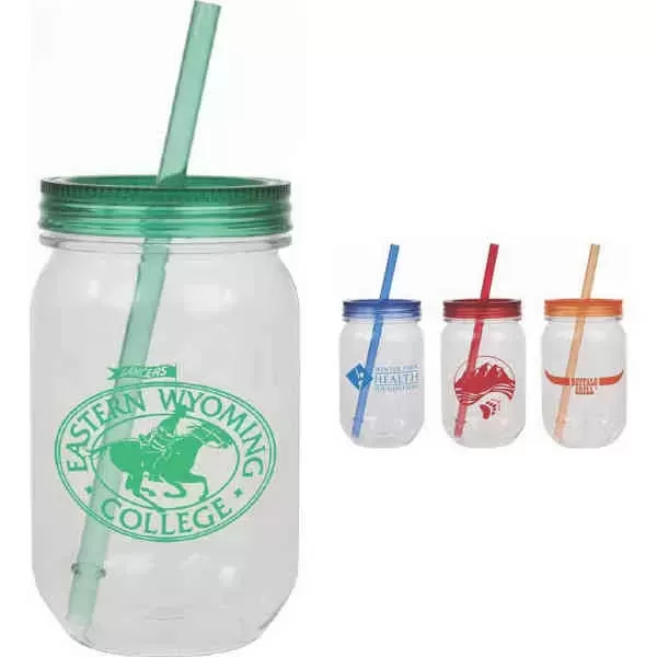 Mason jar style BPA-free