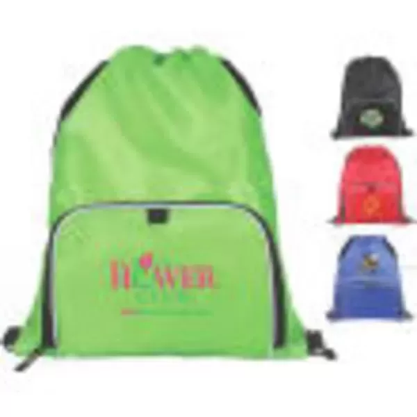 Drawstring backpack with soft