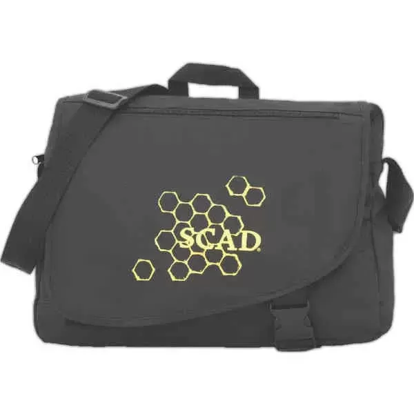 Polyester messenger bag with