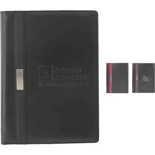 Simulated leather padfolio with