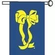 Navy nylon flag with
