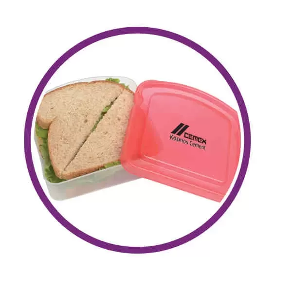Polypropylene sandwich container. 