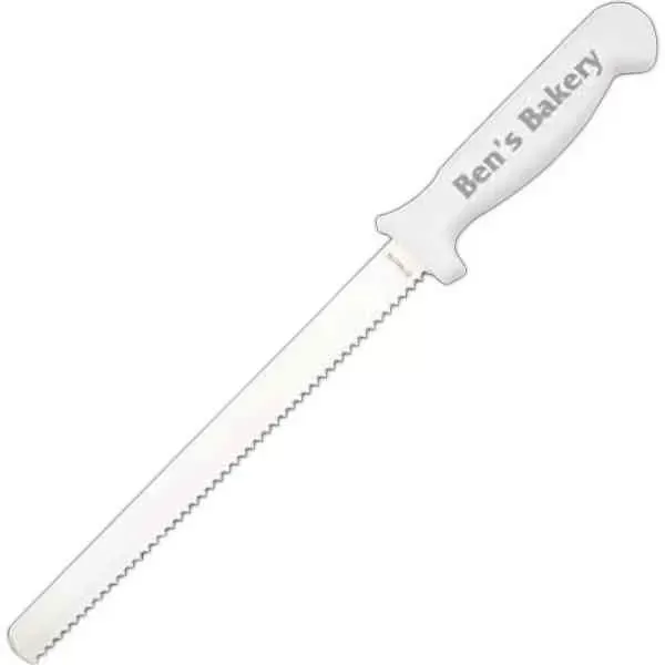 Bread knife with white