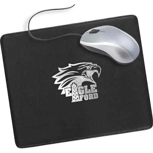 Bonded leather mouse pad.