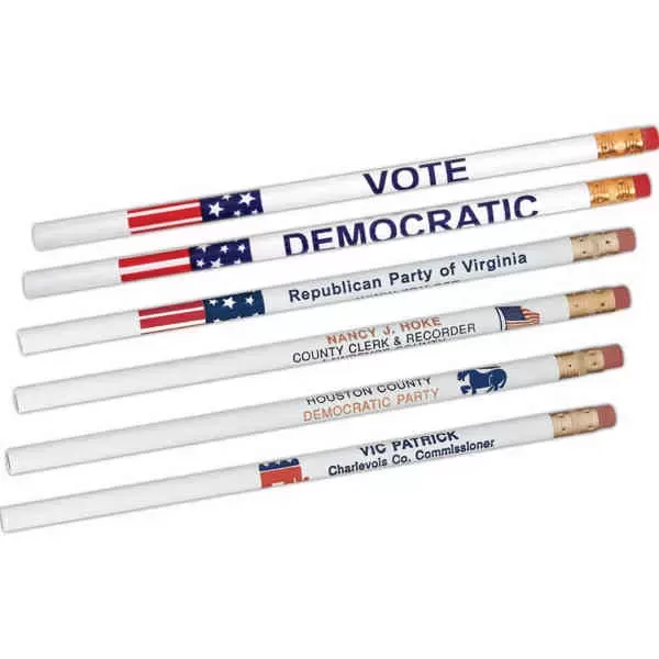 Patriotic election pencil is