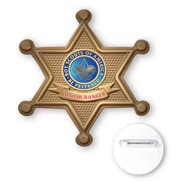 Sheriff badge shaped poly