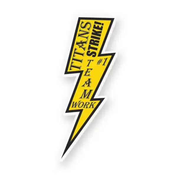 Lightning bolt rally sign