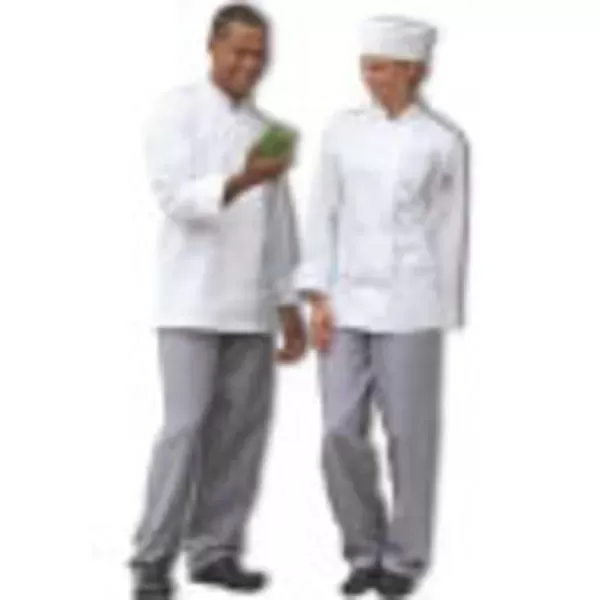 White chef pants with