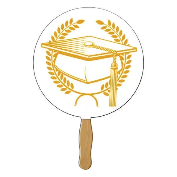 Circle graduation fan made