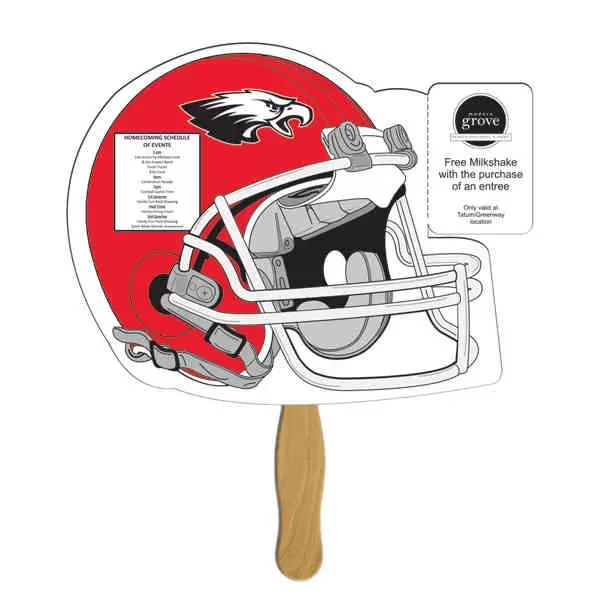 Helmet shape fan with