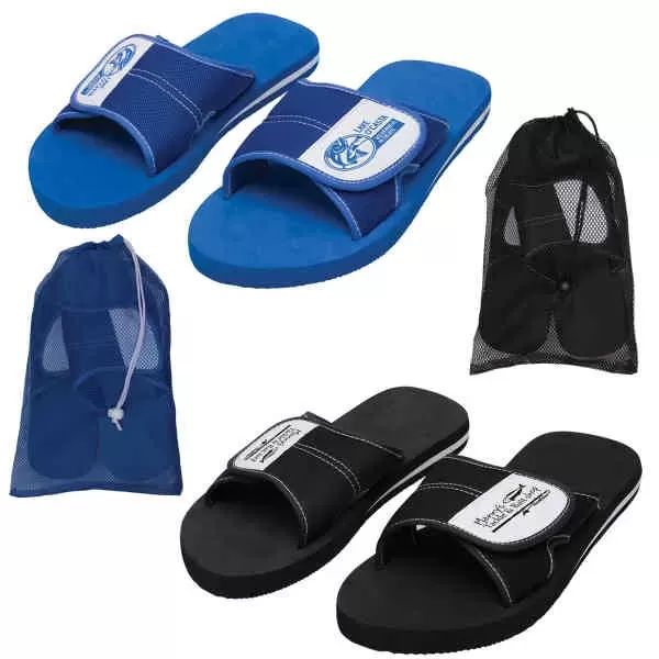 Adjustable flip flops, with