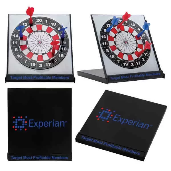 Desktop magnetic dart board