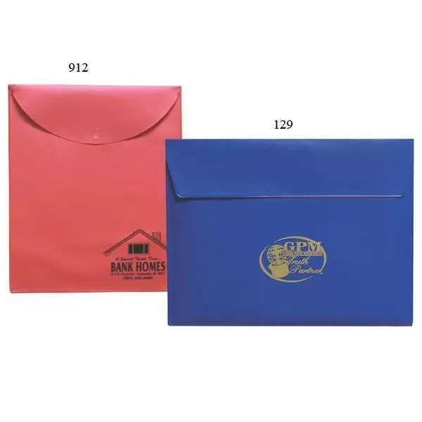 Vinyl envelope with one-color