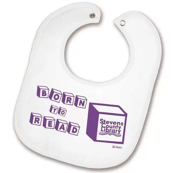 Snap vinyl-back baby bib