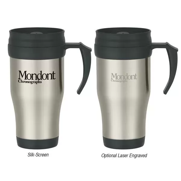 Stainless steel travel mug