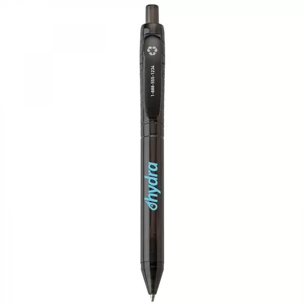 Recycled plastic push-action pen