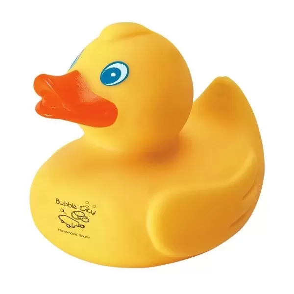 Rubber duck, floats on