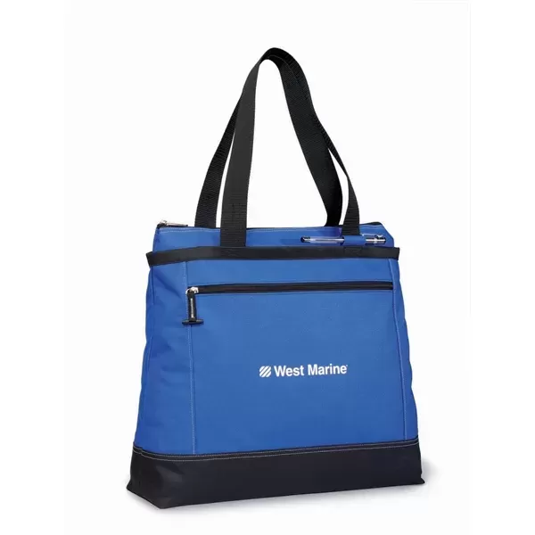 Polyester tote with removable