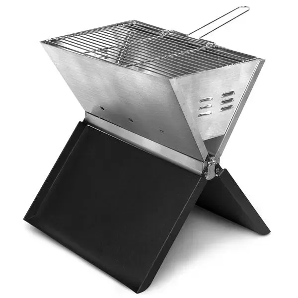 Folding metal tabletop BBQ