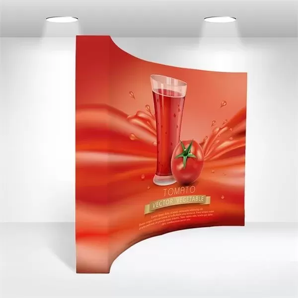 10' instant curved pop-up