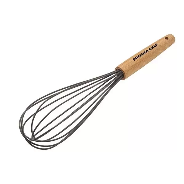 Silicone whisk with bamboo