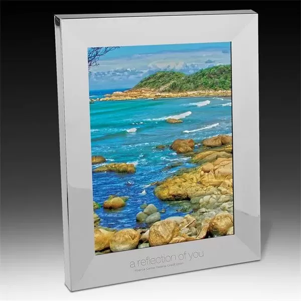 Chrome-Plated Brass Picture Frame