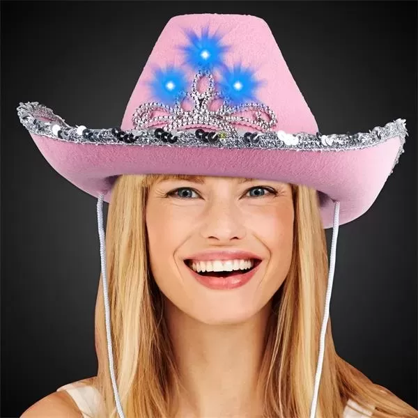 Pink cowboy hat with