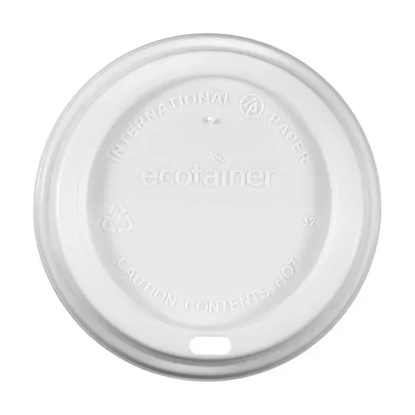 White domed lid for