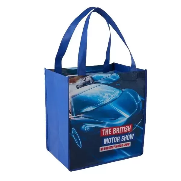 Sublimated non-woven grocery tote