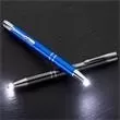 Pen with lighted tip