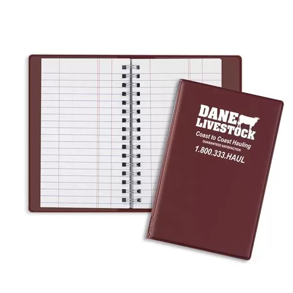 Wire-O tally book with