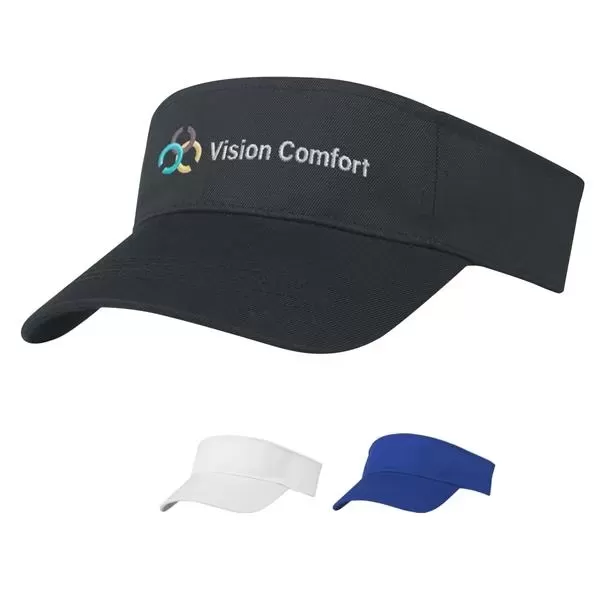 Polyester Visor. Pro-Stitching on