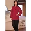 Long-sleeve chef coat with