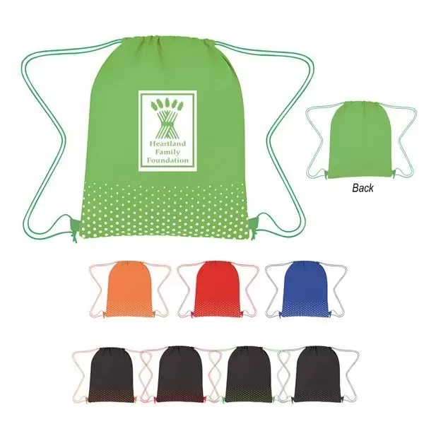 Water-resistant non-woven drawstring bag