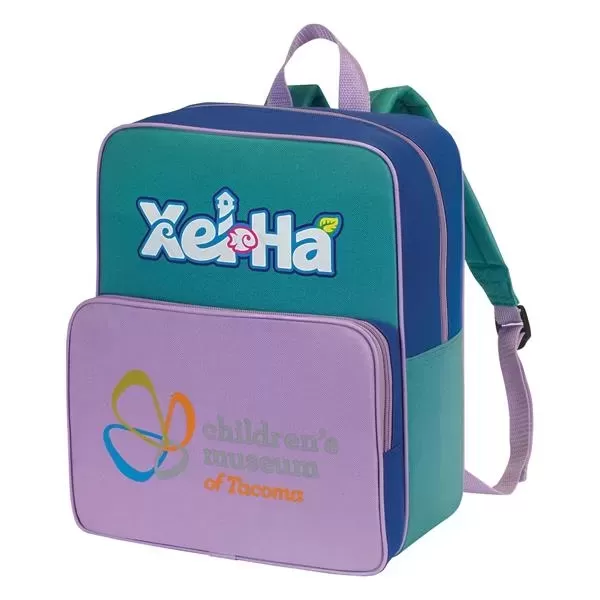 Multi-color child's backpack with