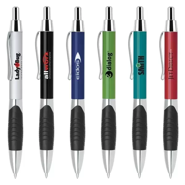 Aluminum click-action ballpoint pen